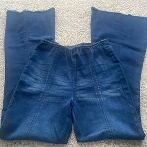 No Boundaries Deep Blue Flare Jeans